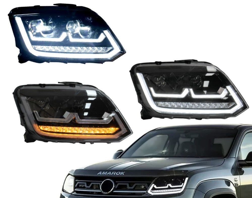 Pair LED Headlights Upgrade for VW Amarok (2010-2020)