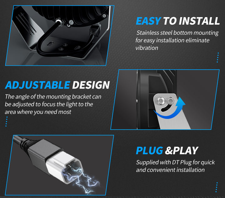 9"LED DRIVING LIGHT WITH SIDE SHOOTER