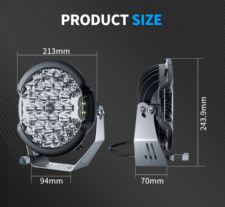 9"LED DRIVING LIGHT WITH SIDE SHOOTER